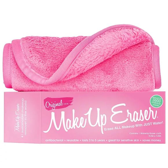 The Original MakeUp Eraser Pink Daily Cleansing Makeup Reusable Cloth & Mini SET - Picture 3 of 14